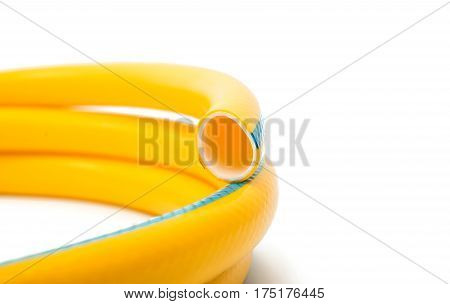 garden hose isolated on a white background