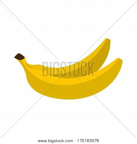 Banana icon in flat style isolated on white background vector illustration