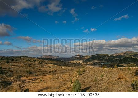 Morella is a town and municipality in Spain in the province of Castellon in the Autonomous community of Valencia (Autonomous community). The municipality is a part of the district (Comarca) Los Puertos. November 2007.