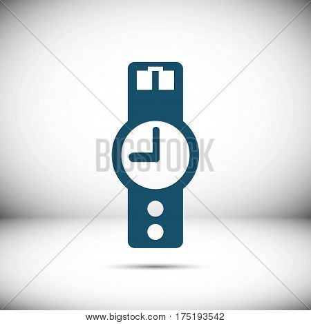 wristwatch icon  stock vector illustration flat design