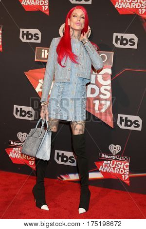LOS ANGELES - MAR 5:  Jeffree Star at the 2017 iHeart Music Awards at Forum on March 5, 2017 in Los Angeles, CA