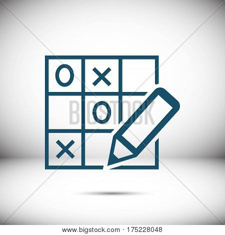 TIC TAC toe icon stock vector illustration flat design