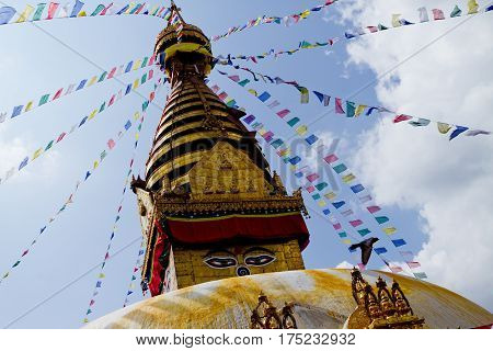 Bodhnath is the largest stupa in Nepal and the de facto religious centre of Nepal's large Tibetan community. The association is because the site marked the Tibetan trade route entrance to Kathmandu.