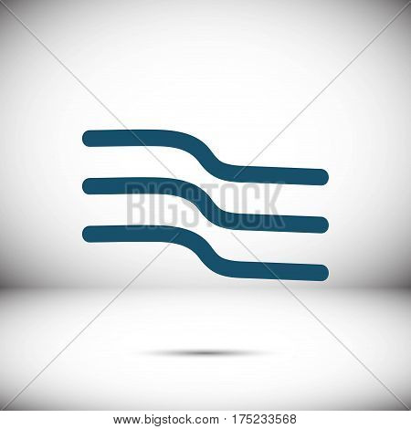 wind icon stock vector illustration flat design