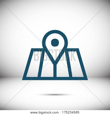 navigation icon stock vector illustration flat design