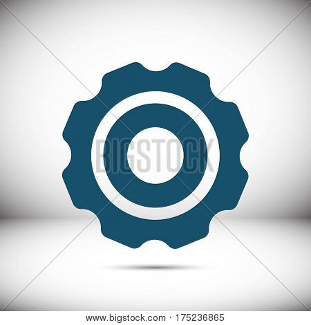 gear icon stock vector illustration flat design