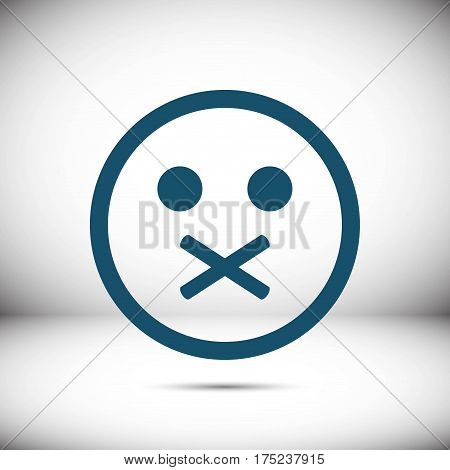Smile icon stock vector illustration flat design