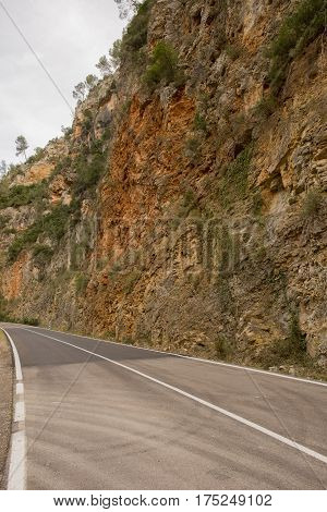 Landscape around Ludiente in Castellon in Spain