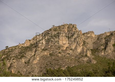 Landscape around Argelita in Castellon in Spain