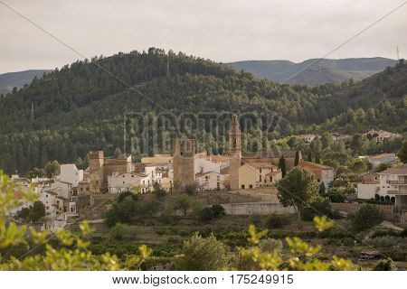 Landscape around Argelita in Castellon in Spain