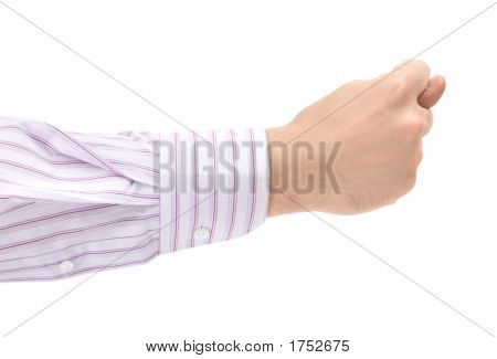 Mænds hånd viser Fig