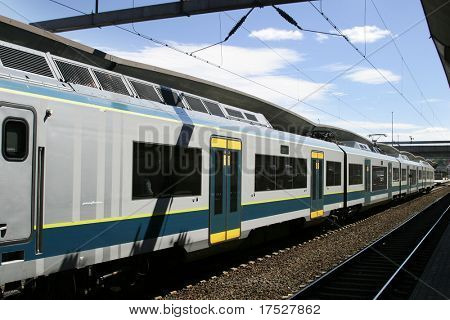 Treno di passeggero in Norvegia.