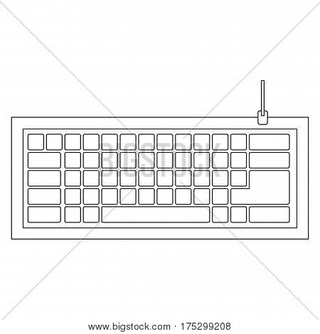 figure computer keyboard icon, vector illustraction design