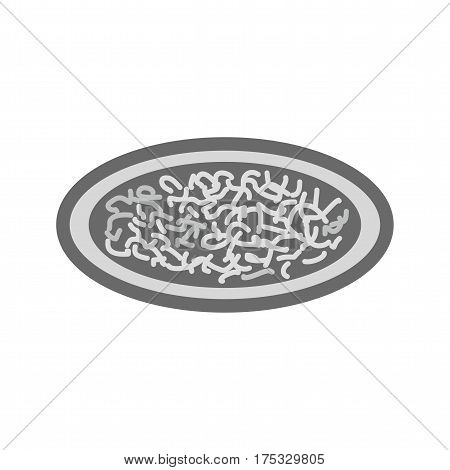 Chicken, alfredo, pasta icon vector image. Can also be used for european cuisine. Suitable for mobile apps, web apps and print media.