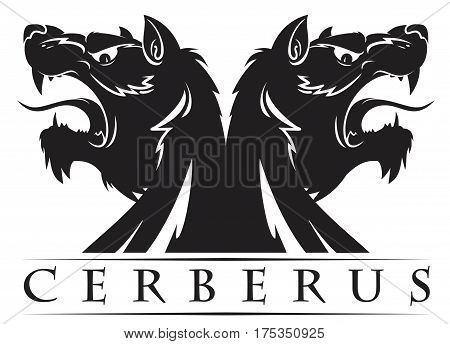 the design of the sign Cerberus vector illustration symbol