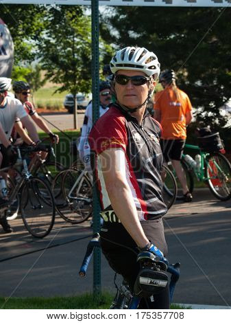 Cyclists Race