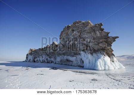 Baikal Lake. Ogoi Island. Winter Landscape