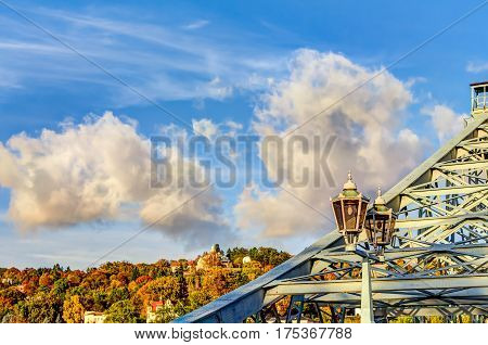 Loschwitz Bridge In Dresden