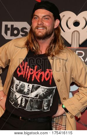 LOS ANGELES - MAR 5:  Jake Weary at the 2017 iHeart Music Awards at Forum on March 5, 2017 in Los Angeles, CA