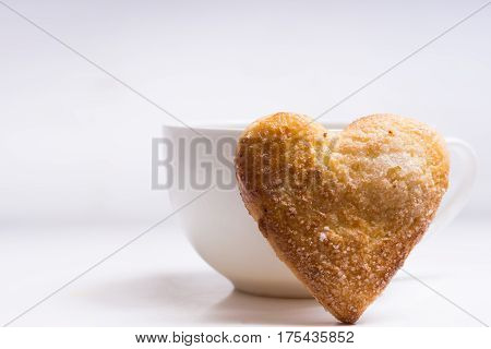 Cup Of Coffee And Cookies.