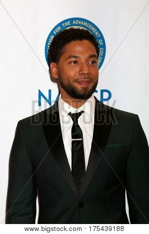 LOS ANGELES - FEB 11:  Jussie Smollett at the 48th NAACP Image Awards Arrivals at Pasadena Conference Center on February 11, 2017 in Pasadena, CA