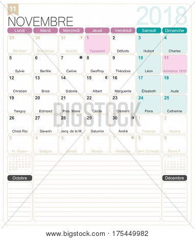 November 2018 French Vector Photo Free Trial Bigstock