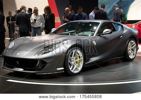 New Ferrari 812 Superfast Sports Car