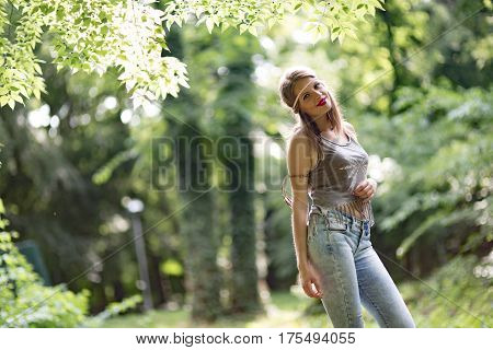 Beautiful Woman In Nature