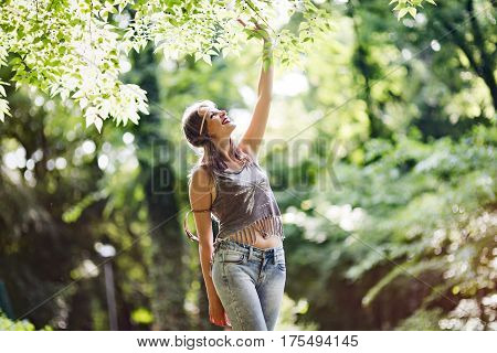 Beautiful Woman In Nature