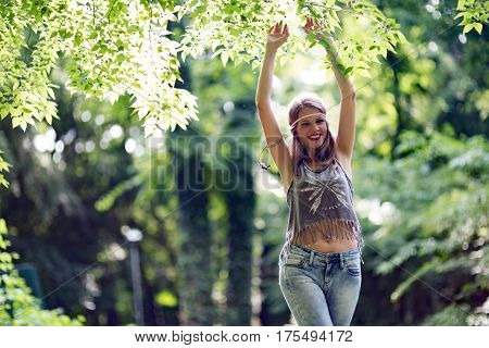 Beautiful Woman In Nature