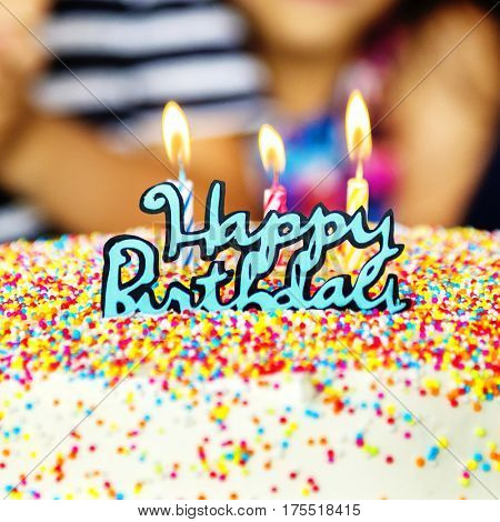 Happy birthday celebration cake party