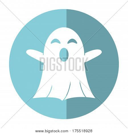 ghost april fools day shadow vector illustration eps 10