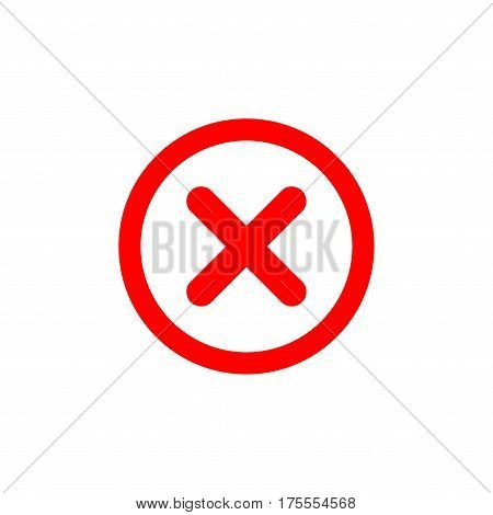 Cross Sign Red Element