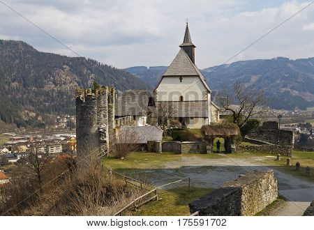 Saint Peter Church is a Roman Catholic church located on a hill in the town Friesach.
