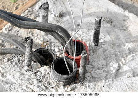 Power Cable In Pvc Pipe