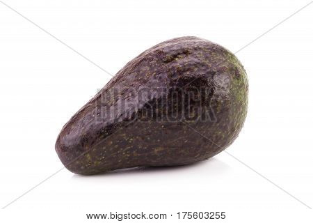 Fruits Of Avocado Isolated On White Background