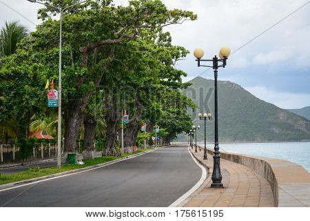 Rural Road On Con Dao Island, Vietnam