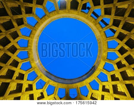 Interior view of Dome of Atigh Jame Mosque, Shiraz, Iran