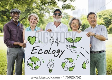 Ecology Green Energy Planet Diagram Word