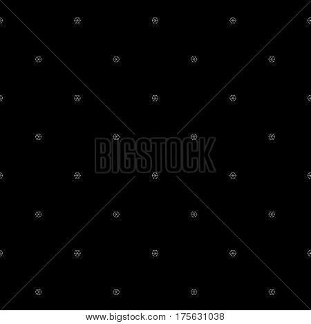 Abstract Seamless Background. Pattern Decorated With Dots, Lines And Hexahedrons