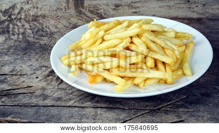 French fries, chips or finger chips are served hot, either soft or crispy, and are generally eaten as part of lunch or dinner or by themselves as a snack