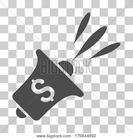 Financial News Rupor icon. Vector illustration style is flat iconic symbol gray color transparent background. Designed for web and software interfaces.