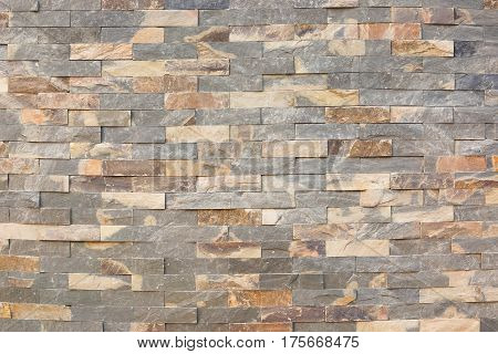 Modern stone brick wall for design and decoration