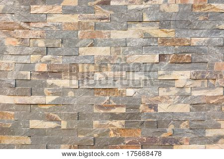 Modern stone brick wall for design and decoration