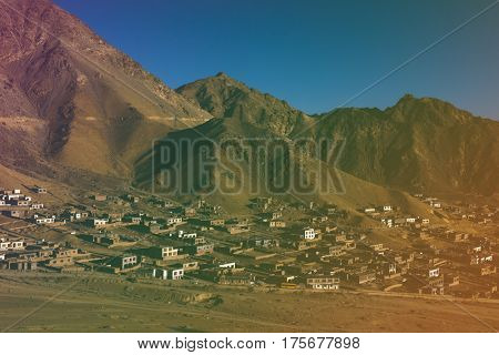 Village in the Mountain Landscpape