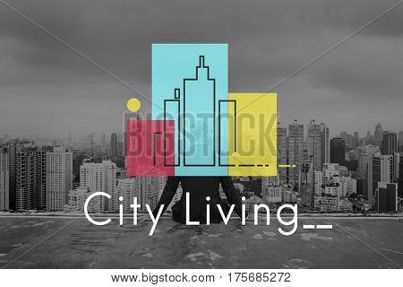 Urban Living City Lifestyle Society Graphic