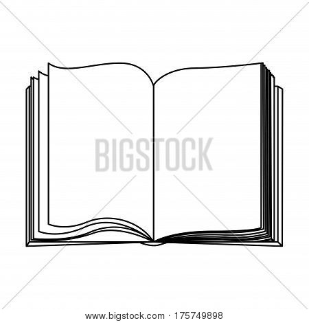 figure book open icon, vector illustraction design image