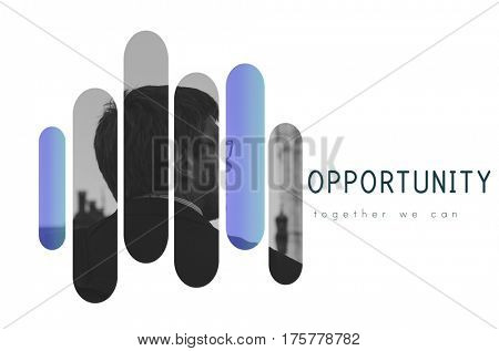 Opportunity Businessman Outdoors Lifestyle Graphic