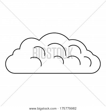 Autumn cloud icon. Outline illustration of autumn cloud vector icon for web