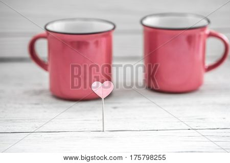 Cup With Heart On A Stick,